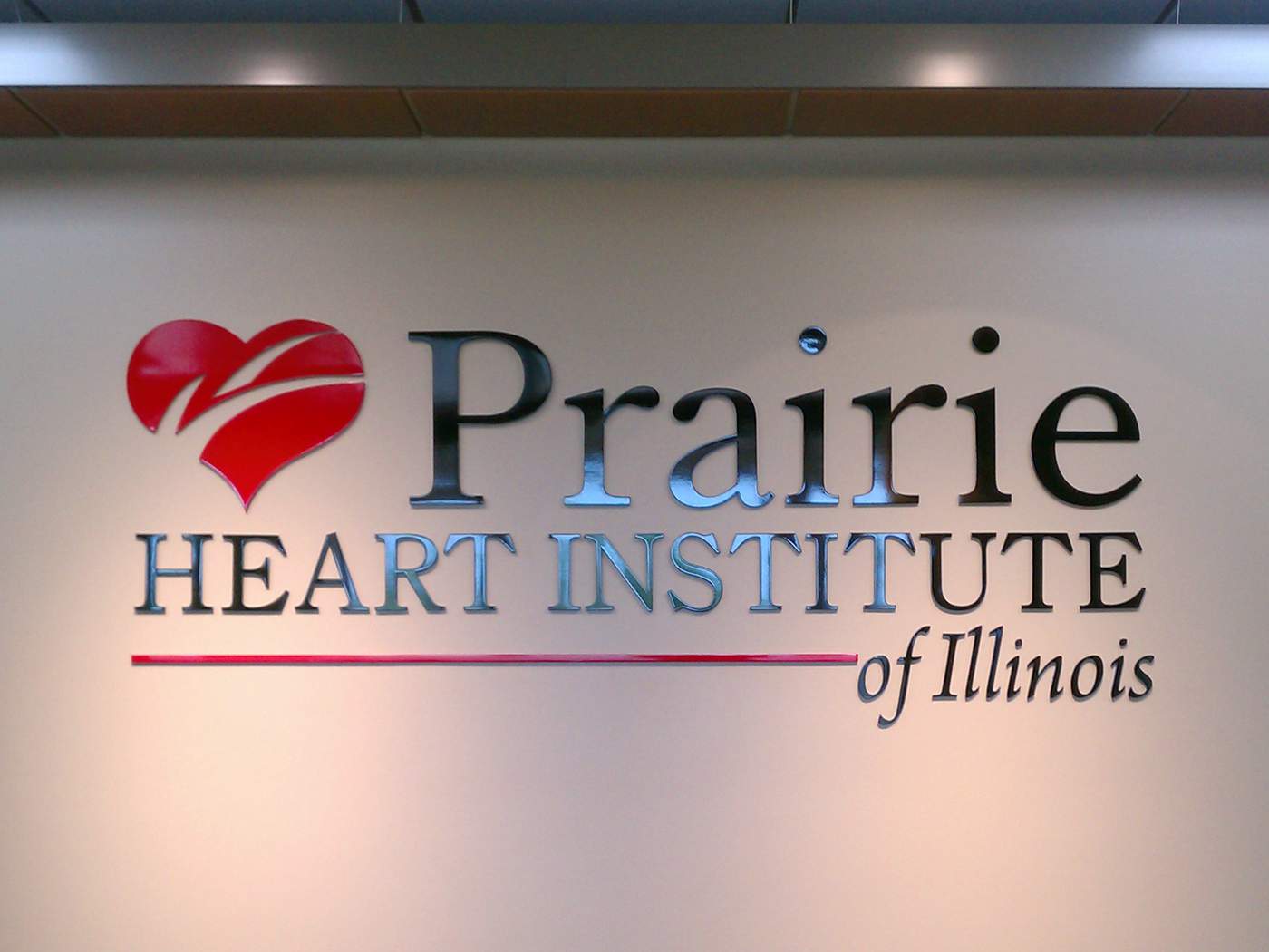 Custom Acrylic Signage for Prairie Heart Institute - Decatur, IL